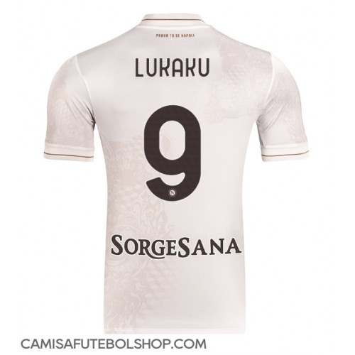 Camisa de time de futebol SSC Napoli Romelu Lukaku #9 Replicas 2º Equipamento 2025-26 Manga Curta